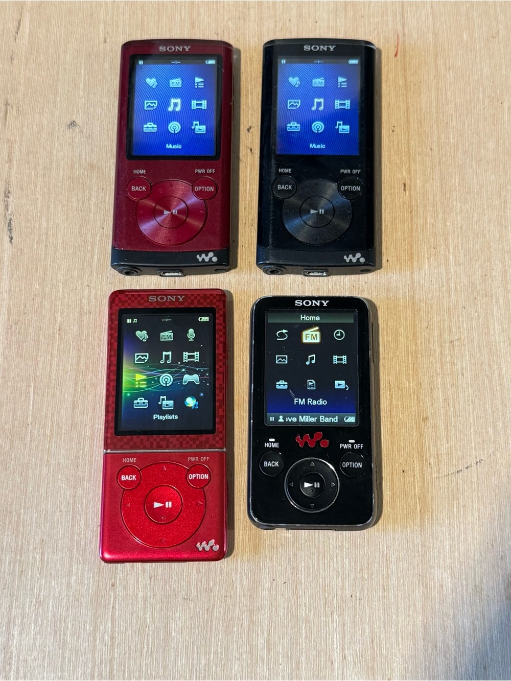 4-Sony Walkman FMRadio MP3 Digital Media Players NWZ-E438F/E473/2-E353 Read Info